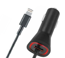New Lightning Rapid Dual Port Car Charger for Apple iPhone