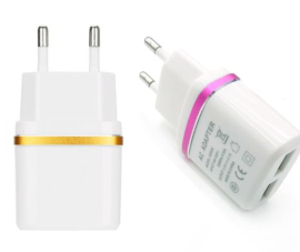2.1A Travel Charging Adapter 5V 2.1A EU and Us Plug Outlet for Apple iPhone and Android Samsung